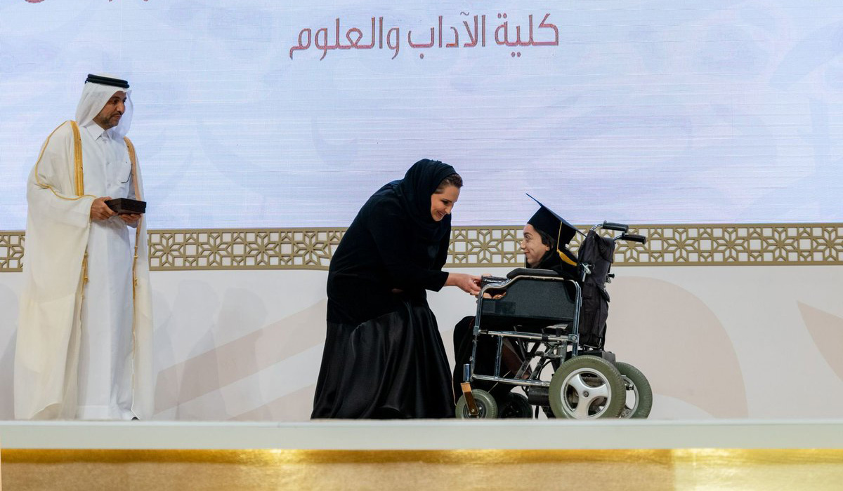 Sheikha Jowaher Patronizes Graduation Ceremony of QU's Female Students, Honors Outstanding Graduates